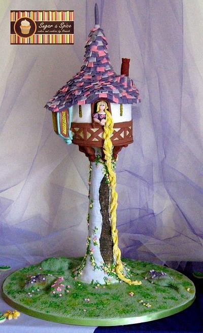 Rapunzel Tower Cake & Cookies - Cake by Sugar & Spice Cake Shop