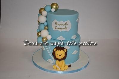 Baby lion balloon cake - Cake by Daria Albanese