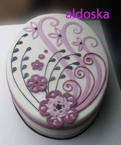 Purple ornament - Cake by Alena