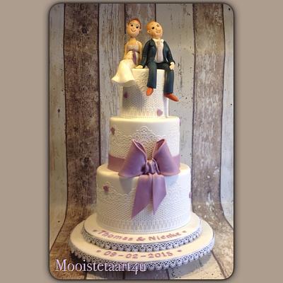 Weddingcake for 3(!) nice people... - Cake by Mooistetaart4u - Amanda Schreuder