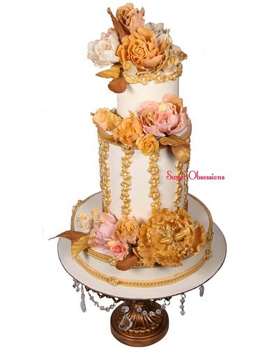 Elegant Wedding Cake  - Cake by Sweet Obsessions by Tanya Mehta 