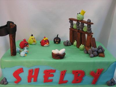 Angry bird cake - Cake by Justsweet