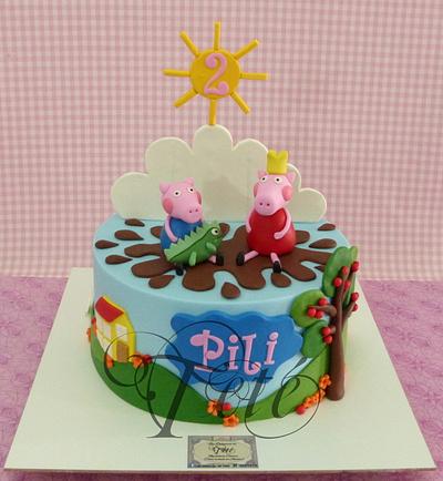 PEPPA AND GEORGE - Cake by Teté Cakes Design