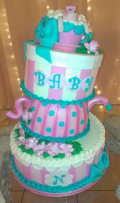 Tea Party Baby Shower - Cake by Sonia Serrano