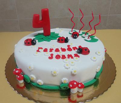 ladybugs cake - Cake by ItaBolosDecorados