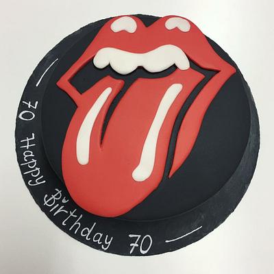 Rolling Stones Birthday cake - Cake by Agnes Linsen