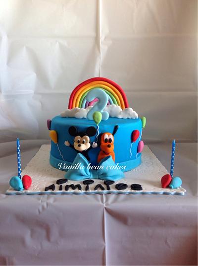 Mickey and pluto cake - Cake by Vanilla bean cakes Cyprus