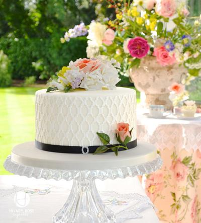 Trellis cake - Cake by Hilary Rose Cupcakes