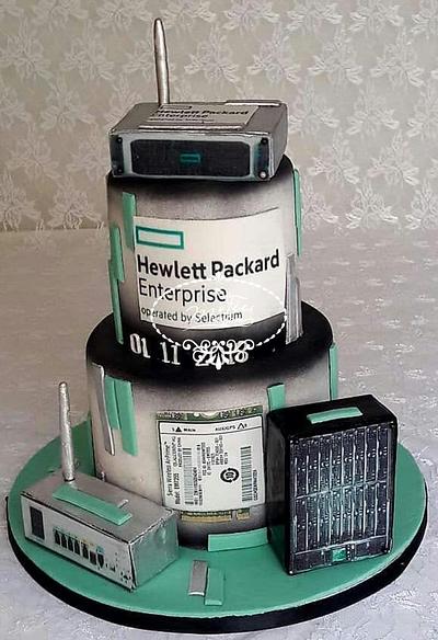 Hewlett Packard Enterprise cake - Cake by Fées Maison (AHMADI)