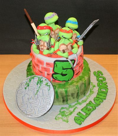 Ninja turtles - Cake by WhenEffieDecidedToBake