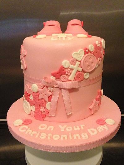 Girls Christening Cake - Cake by Cis4Cake
