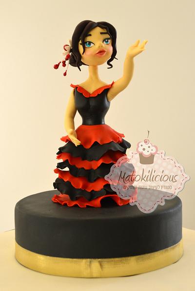 Flamenco Girl - Cake by Matokilicious