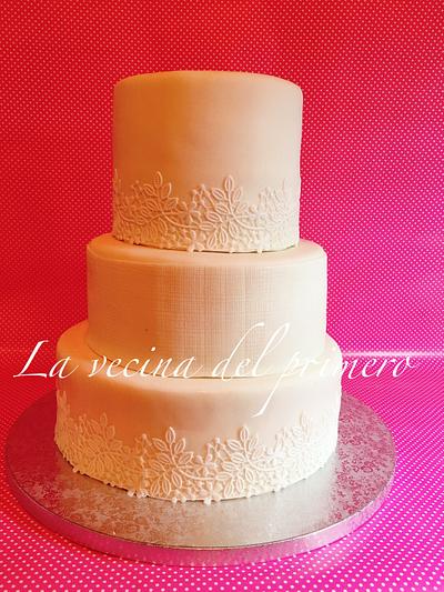 White wedding cake - Cake by Teru