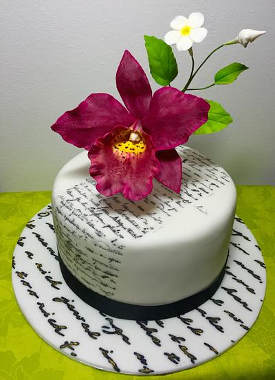 orchid flowers - Cake by Andrea
