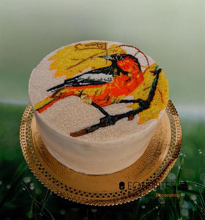 vanilla orange butter cream cake  - Cake by babita agarwal
