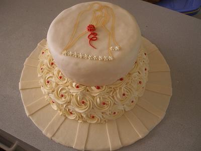Ivory Wedding cake - Cake by Sleaky77