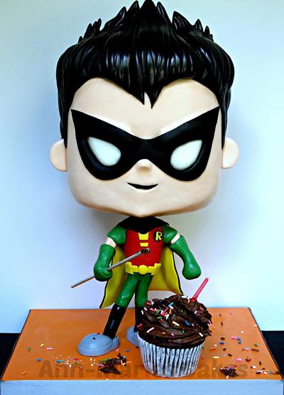 Robin Team Titans Go - Cake by Ann-Marie Youngblood