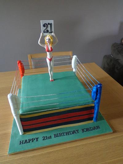 Boxing ring cake. - Cake by Zoe White