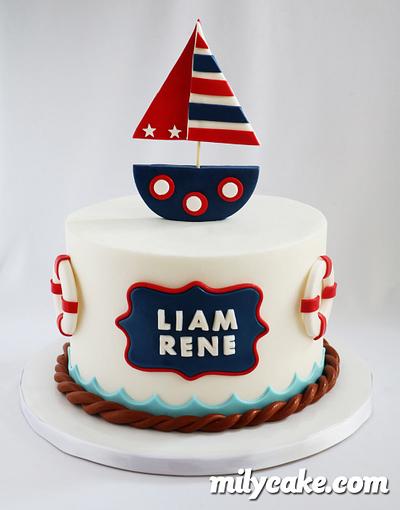 Nautical Themed Baby Shower Cake - Cake by Mily Cano