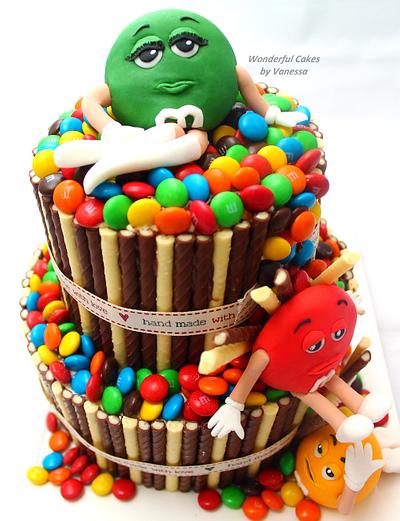 M&M; the wall is going down.... - Cake by Vanessa