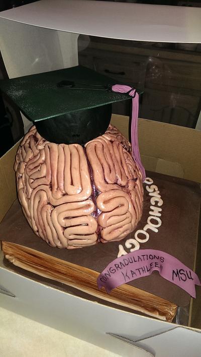 psychology graduation - Cake by blazenbird49