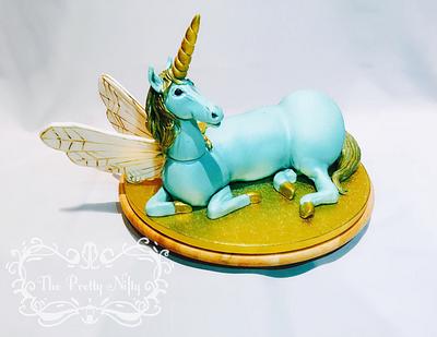 Blue Unicorn - Cake by Edelcita Griffin (The Pretty Nifty)