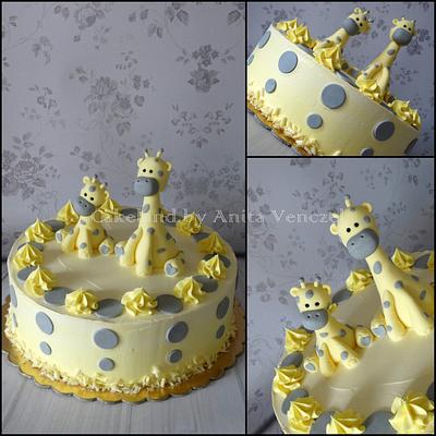 giraffe baby shower - Cake by Cakeland by Anita Venczel