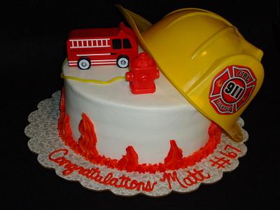 Fireman cake - Cake by Kim Leatherwood