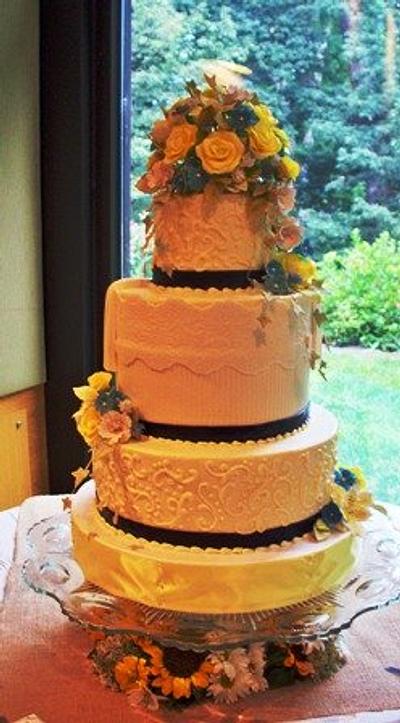 Amanda Bieber wedding cake - Cake by Linda