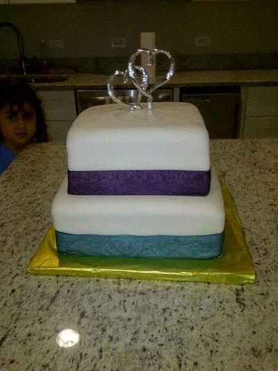 Simple Wedding Cake - Cake by caymancake