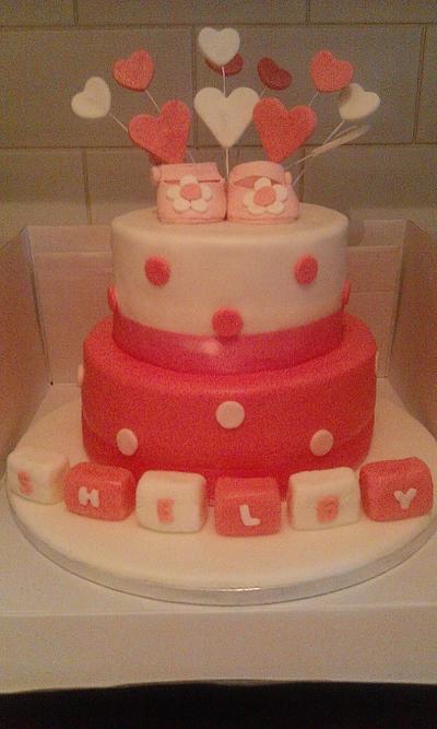 Christening cake - Cake by Little monsters Bakery