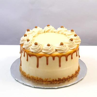 Fresh Cream Butterscotch Cake - Cake by Shilpa Kerkar