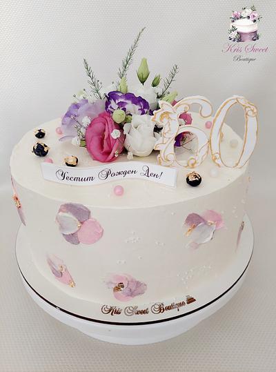 Happy 60th birthday  - Cake by Kristina Mineva