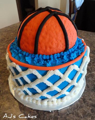 Basketball and Water Cake - Cake by Amanda Reinsbach