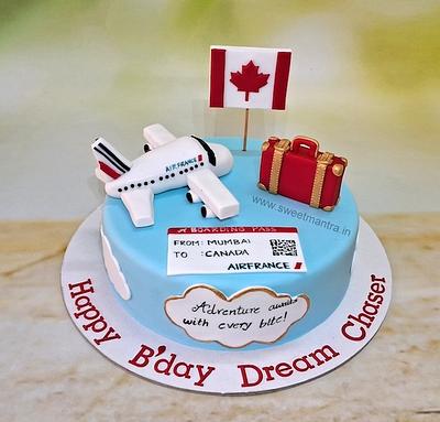 Canada travel cake - Cake by Sweet Mantra Homemade Customized Cakes Pune