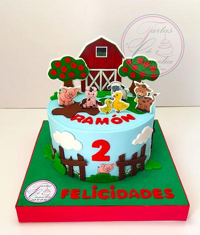 TARTA GRANJA DE ANIMALES - Cake by Camelia