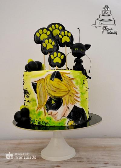 Miraculous cat noir cake - Cake by Krisztina Szalaba