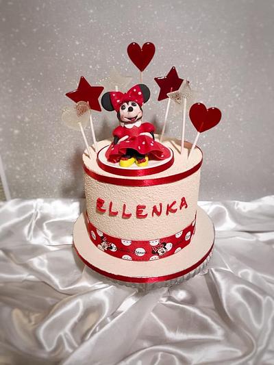 Velur Minnie Mouse Cake - Cake by SLADKOSTI S RADOSTÍ - SLADKÝ DORT 