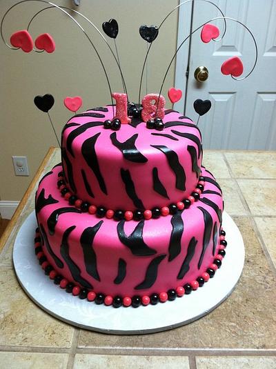 Sweet 18 Birthday cake - Cake by Tetyana