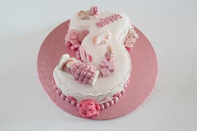 Third Birthday Cake - Cake by Lace Cakes Swindon
