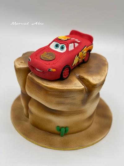 Lightning McQueen cake - Cake by Mervat Abu