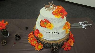 Hunter's Wedding Cake  - Cake by Kelly Neff,  Cakes by Kelly 