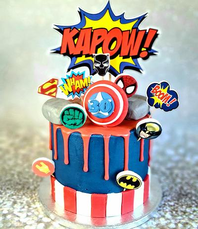 Marvel super hero cake  - Cake by Crazy cake lady 