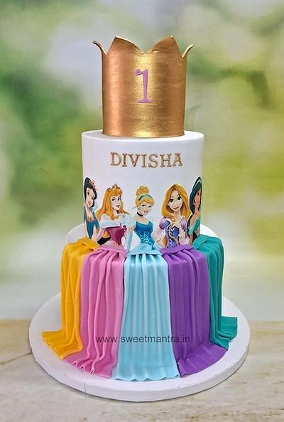 Disney Princess theme cake - Cake by Sweet Mantra Homemade Customized Cakes Pune