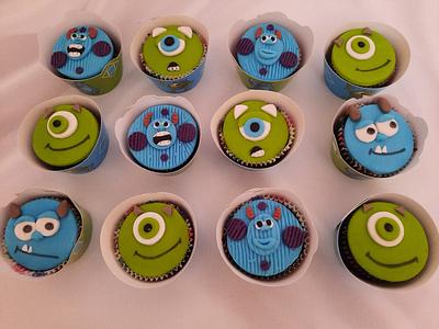 " Monster Inc. Cupcakes " - Cake by Noha Sami