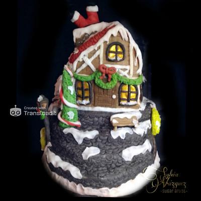 Holiday Village  - Cake by Syl 