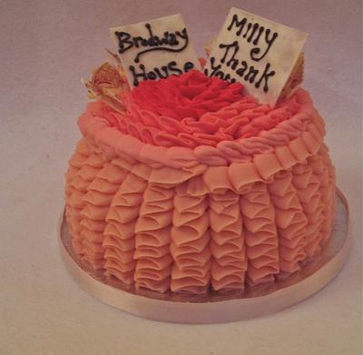 Pink Ruffle Cake - Cake by Daisy Brydon Creations