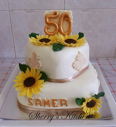 My hubby's 50th birthday cake - Cake by Elite Sweet Cakes