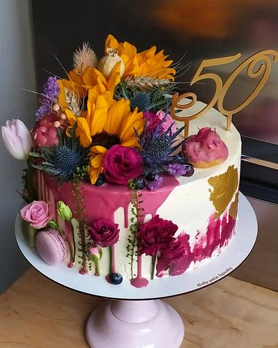  Birthday Cake 50 - Cake by Hollypeciefajnotky