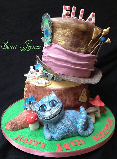 Alice in Wonderland (Tim Burton Stylee) - Cake by Kazza